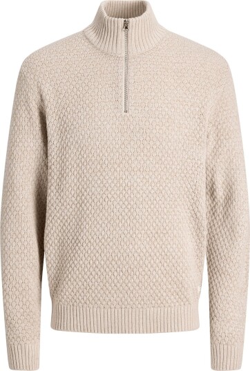 Jack & Jones Jjblake Knit Half Zip MOONBEAM XS Jack & Jones Jjblake Knit Half Zip MOONBEAM XS