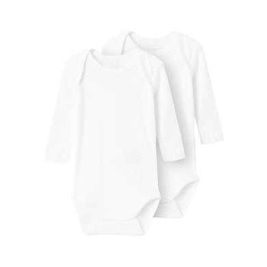 Name It Body med lange ermer 2-pakning B right White Name It Body med lange ermer 2-pakning B right White