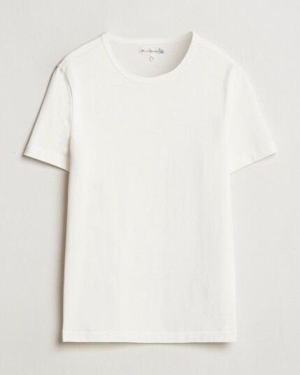 Merz b. Schwanen Classic Fit Loopwheeled T-Shirt White Merz b. Schwanen Classic Fit Loopwheeled T-Shirt White