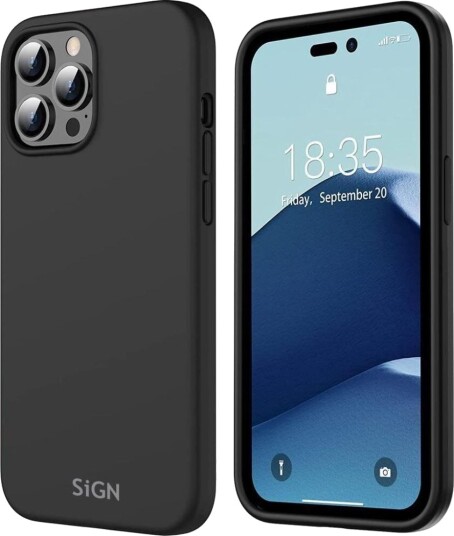 SiGN Liquid Silicone Case For Iphone 14 Pro - Svart SiGN Liquid Silicone Case For Iphone 14 Pro - Svart