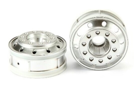 Tamiya TAM-56517 Metal Plated Front Wheels - 22mm Width Tamiya TAM-56517 Metal Plated Front Wheels - 22mm Width