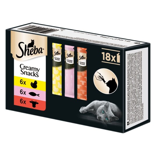 Sheba Creamy Snacks Multipack 18 X 12 G