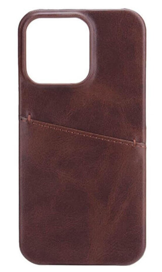 Gear Onsala iPhone 13 Pro PU Skinn Mobildeksel med Kortlomme - Brun