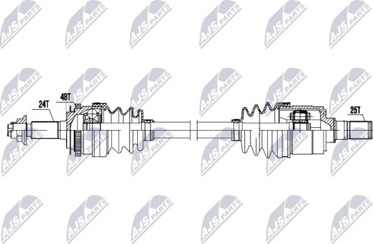 NTY NPW KA 404 Drivaksel