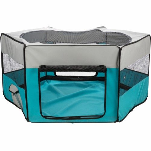 Trixie Valpegrind Ø150 cm med Aftagbar Bund Turquoise/Lysegrå Trixie Valpegrind Ø150 cm med Aftagbar Bund Turquoise/Lysegrå