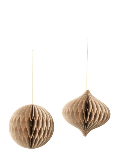 Broste Copenhagen Christmas Mix Ornaments - Beige - H:13CM