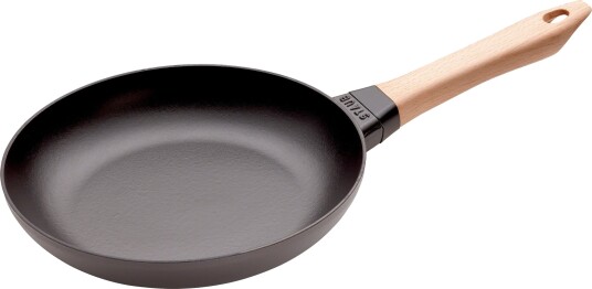 Staub Stekepanne med Lyst Trehåndtak 24 cm