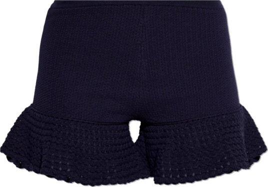 Self Portrait Dame Shorts Blå M,