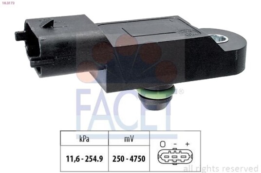 Lufttrykksensor, høydetilpasning FACET 10.3173