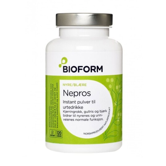 Bioform nepros nyre/blære jordbær 120 gr Bioform nepros nyre/blære jordbær 120 gr