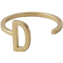 Design Letters Ring Gold A-Z D