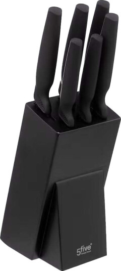 Knivstativ med 6 kniver - sett