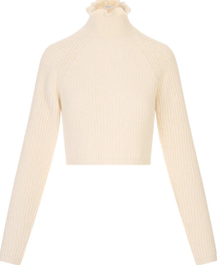 Max Mara Dame Strikkevarer Beige M,