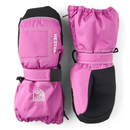 Hestra Baby Zip Long - Mitt Cerise 3-4 år