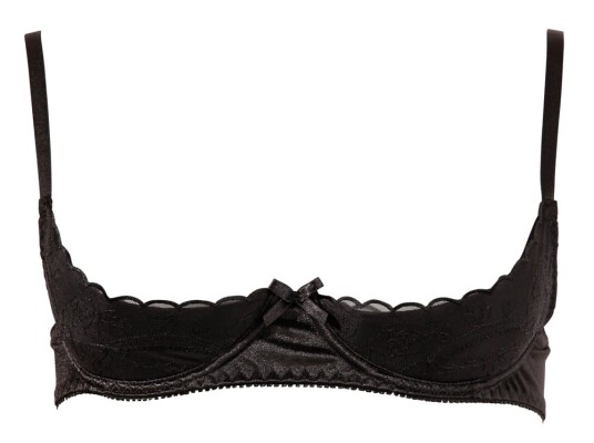 Sexy BH med Åpne Skåler - Svart Sexy BH med Åpne Skåler - Svart