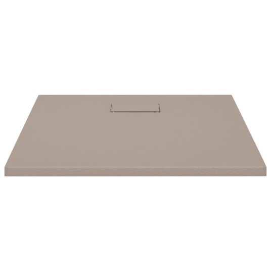 vidaXL Dusjbrett SMC brun 80x80 cm