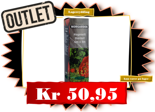 Bærnot 4 x 6 mtr