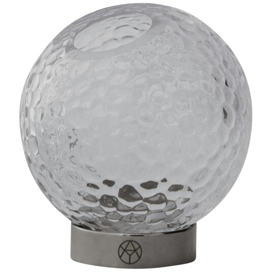 Aytm Globe Bubbles Vase Ø10 cm Klar / Sølv