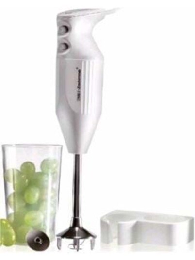 Unold M 122 S Stavmikser 140 W med Visp - Hvit/Rustfritt