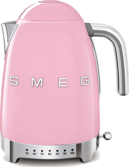 Smeg Vannkoker KLF04 1,7L Justerbar Temperatur Rosa 2400W