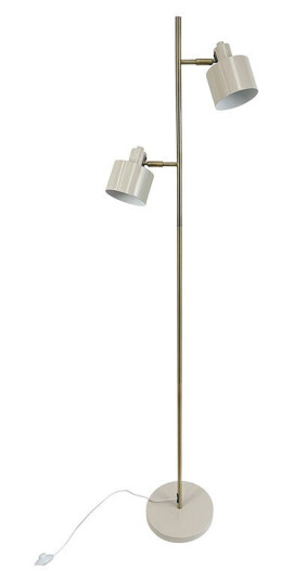 Ocean Gulvlampe Beige/Brass - Dyberg Larsen Ocean Gulvlampe Beige/Brass - Dyberg Larsen