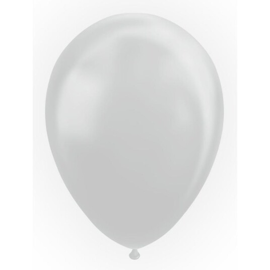 Ballonger Metallisk Sølv Pk/25