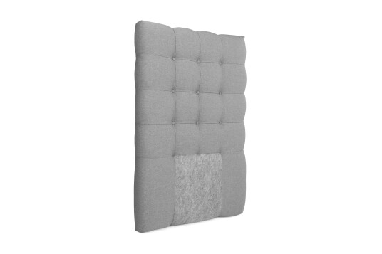 Sengegavl Boxford med Knapper 80 cm Lysegrå