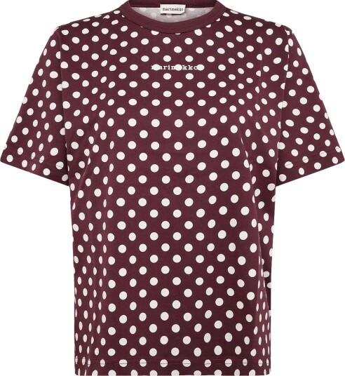 Marimekko Erna Pallo WINE RED OFF WHITE L