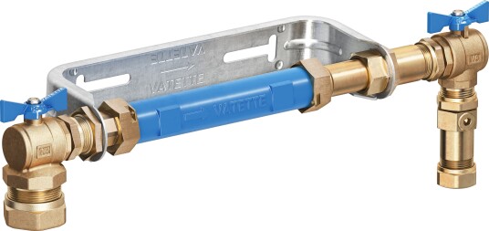 Vatette Tilbakeslagsventil FG0986001 Vannmålerkonsoll 190-220 mm Med Vatette Tilbakeslagsventil FG0986001 Vannmålerkonsoll 190-220 mm Med