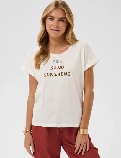 Cream Cralma T Shirt   White   XXL