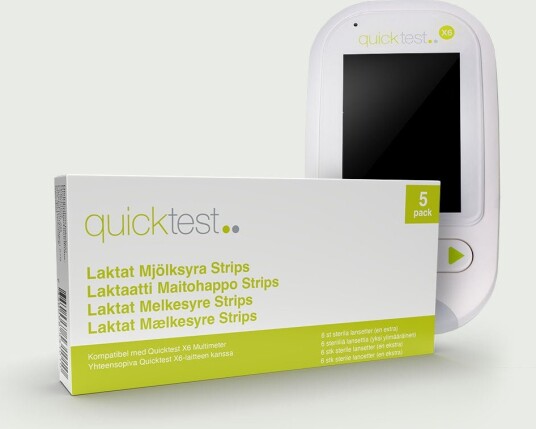 Quicktest Sverige Laktat/melkesyretest 5 pakning Quicktest Sverige Laktat/melkesyretest 5 pakning
