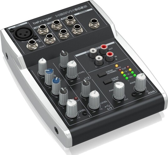 Behringer 502S Analog Mikser med USB-strømmegrensesnitt Behringer 502S Analog Mikser med USB-strømmegrensesnitt