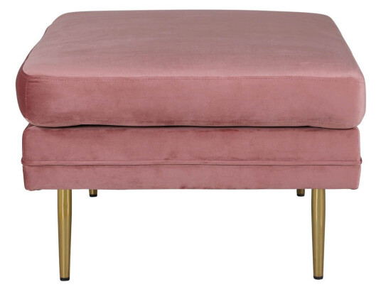 Venture Home Boom puff, fotskammel velour messing, rosa. 1666888-03-0 1666888-05-0