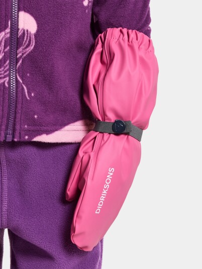 Didriksons Pileglove Fôrede Regnvotter Sweet Pink 0 år
