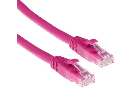Act Pink 1.5 Meter U/Utp Cat6a Patch Cable Snagless With Rj45 Connectors. Cat6a U/Utp Snagless Pk 1.50M (Ib2451)