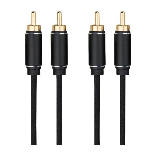 DACOTA PLATINUM RCA STEREO KABEL HANN-HANN 3M, SVART