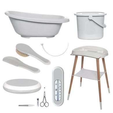 Bébé-jou 7-delt Badesett Sense Light Grått