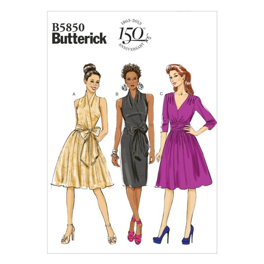 Butterick 5850- Kjole B5 (8-10-12-14-16)