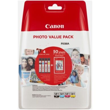 Canon Canon CLI-581 Blekkpatron Multipack BK + CMY 2106C005