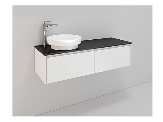 Noro Lifestyle 1200 møbelpakke 1200 mm Peak servant venstre Hvit Matt
