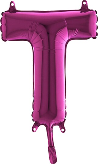 Ballongkungen Bokstavballong Mini Rosa Bokstav T 14391F