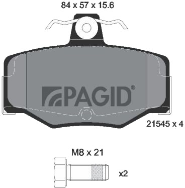 PAGID T5064N Bremseklosser PAGID T5064N Bremseklosser
