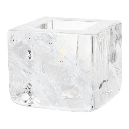Kosta Boda Brick Lyslykt Hvit 7,5 cm Glass