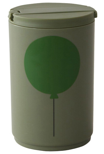 Design Letters termokopp med sugerør 33 cl Forest green