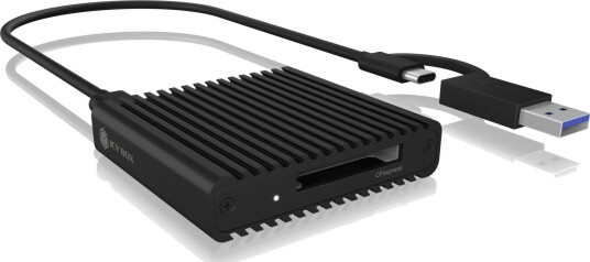 ICY BOX IB-CR404-C31 minnekortleser CFexpress 2.0 USB-C/USB-A Svart ICY BOX IB-CR404-C31 minnekortleser CFexpress 2.0 USB-C/USB-A Svart