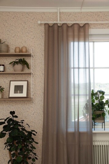 Hasta Gardin Vilja 132x250 cm Brun