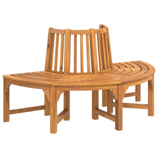 vidaXL Halvrund trebenk Ø160 cm heltre eukalyptus vidaXL Halvrund trebenk Ø160 cm heltre eukalyptus
