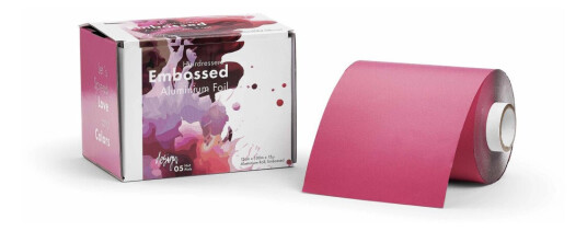 Embossed Aluminium foil Hot Pink 100m Embossed Aluminium foil Hot Pink 100m