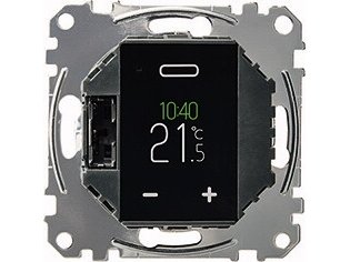 Merten Universal-Temperaturreglereinsatz Meg5776-0000 Mit Touch-Display Merten Universal-Temperaturreglereinsatz Meg5776-0000 Mit Touch-Display