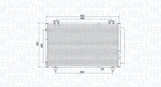 Kondensator MAGNETI MARELLI 350203925000 Kondensator MAGNETI MARELLI 350203925000